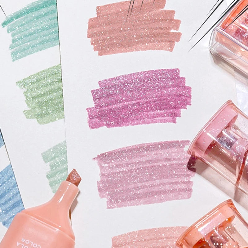 4pcs/Set Glitter Highlighters
