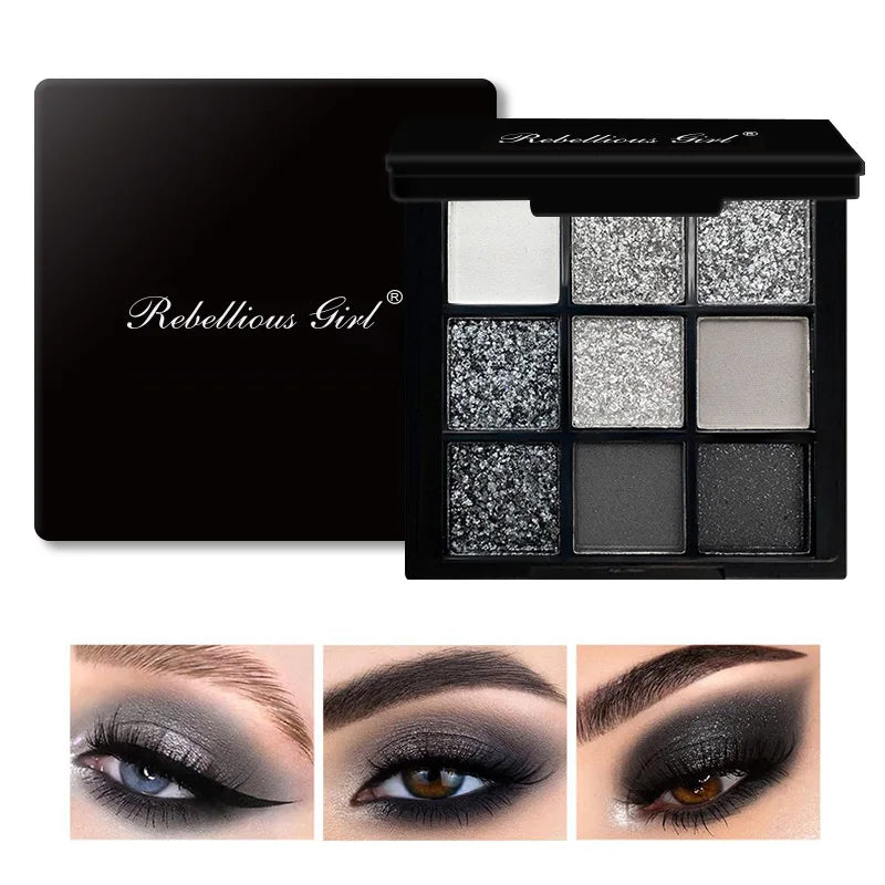Eyeshadow Palette Purple Glitter Pearlescent Matte Eye Shadow Shimmer