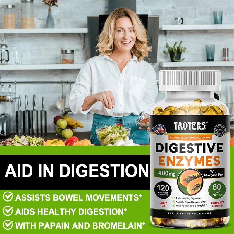 Digestive enzyme supplements Immune system support and healthy digestion