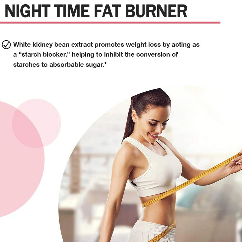 Nighttime Fat Burner -
Fat burning booster, helps metabolic cleansing, suppresses and controls appetite during sleep
