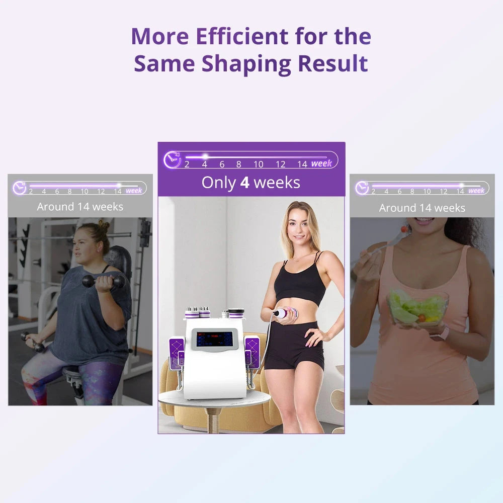 5/6/9 In 1 Cavitation Machine Fat Burning Body Slimming Lipo Cavitation
Skin Tightening Facial Care Tool for Salon Home Use