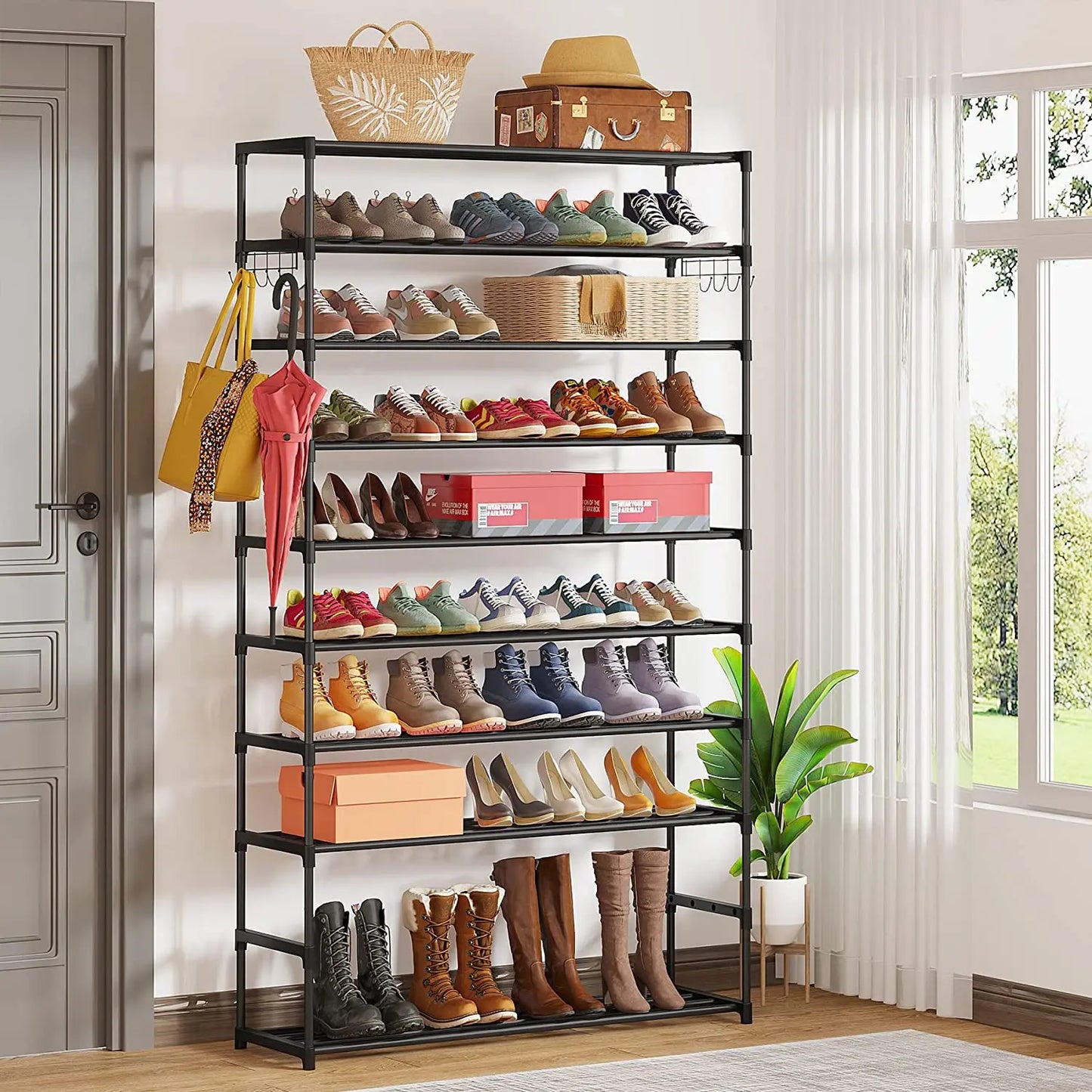 Multi-layer storage Large Capacity Organizer Shoe Shelf for 50 Pair, Versatile usage