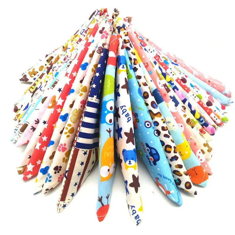 30/50 Pcs Dog Bandana Small Middle Large Dog Bibs Scarf
Cotton Adjustable Pet Puppy Kerchief Dog Accessories Pet Supplies Ropa