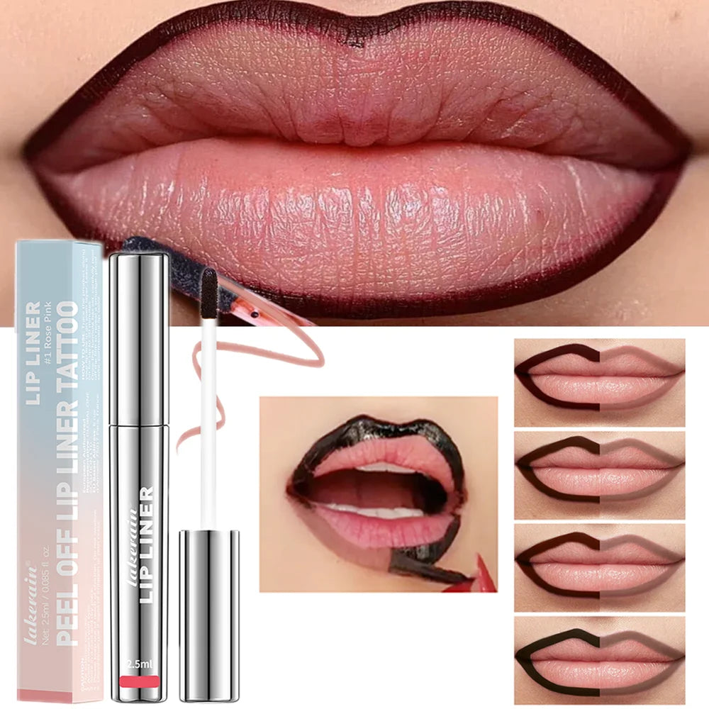 Waterproof Lip Liner Peel Off Tattoo Lipgloss Long Lasting Matte Lips Stain Cosmetic