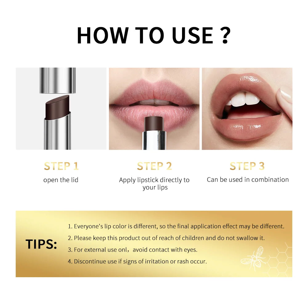 Black Honey Colorless Lip Balm Lipstick Long Lasting
Moisturizing Lips Plumper