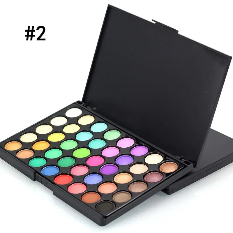 40 Colors Ultimate Eyeshadow Palette Matte & Shimmer F
inishes Earth Tones Long-Lasting Smudge Proof Makeup Kit Korea Cosmetics