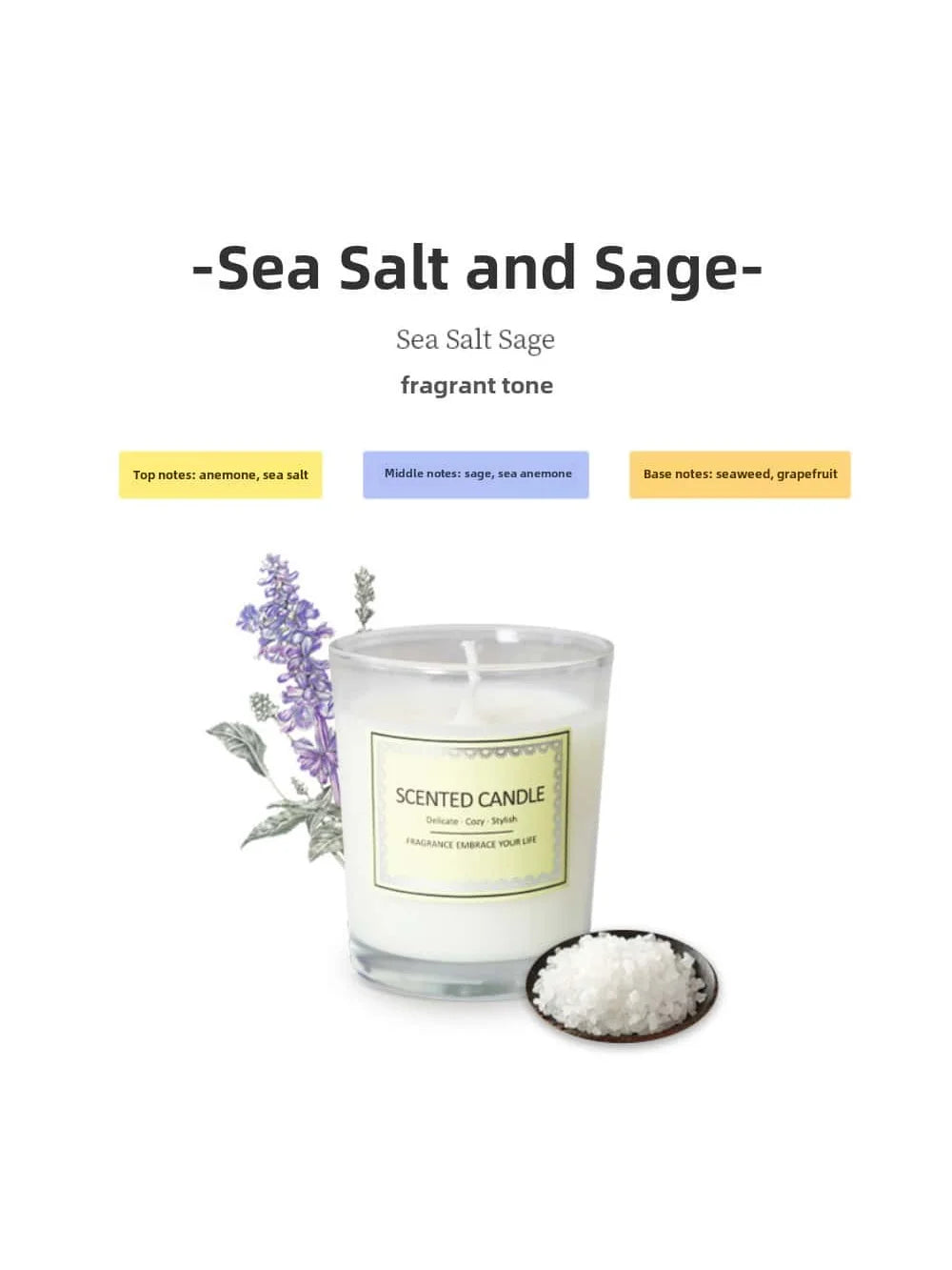 Candle Fragrance Atmosphere Smoke free Aromatherapy Candles