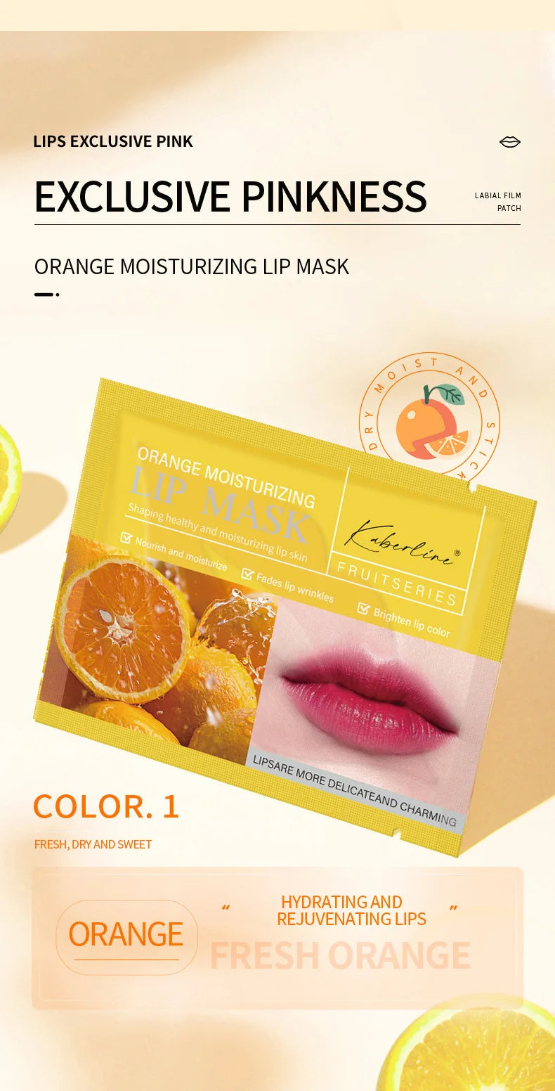 10 pairs Collagen Lip Mask Moisturizing Firming Nourishing Labial Moisturizer Gel Pads