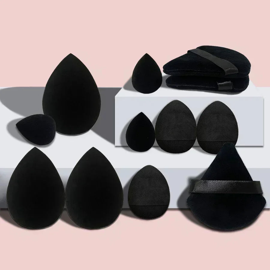 12Pcs Makeup Sponge Egg Foundation Sponges
Cosmetic Powder Puff Spa Headband Wristband Make Up Tools Accessories