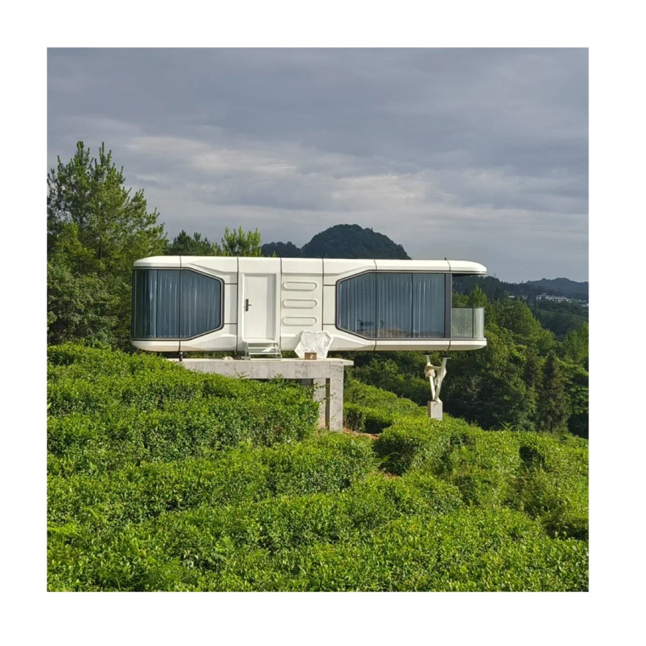 Modular Capsule Home Tiny Movable Prefab Capsule House
Villa Mobile Home Portable prefab house Space Caps ule House