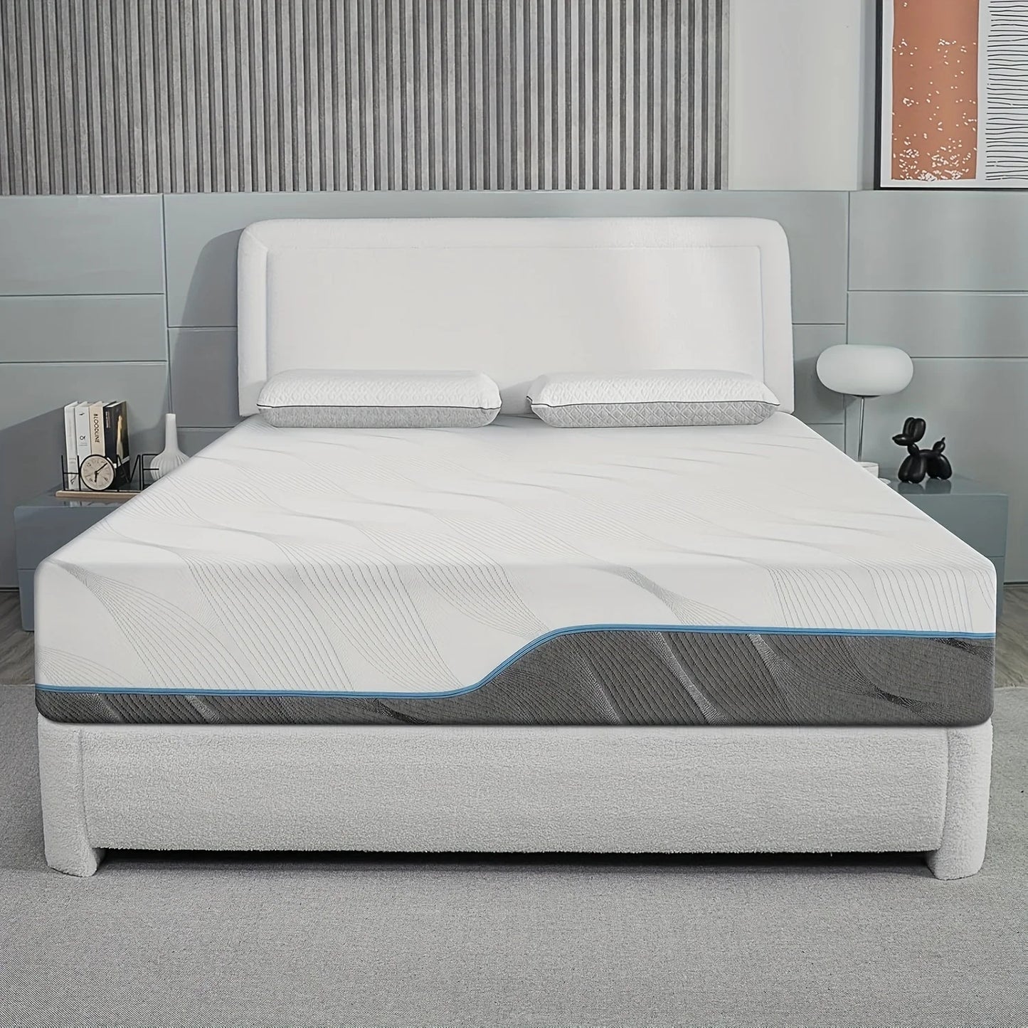 8/10 inch Queen Size Mattress,Full/Queen/King Size Medium Firm
- Extra Firm Dual Side Flippable Mattress, Made in USA.