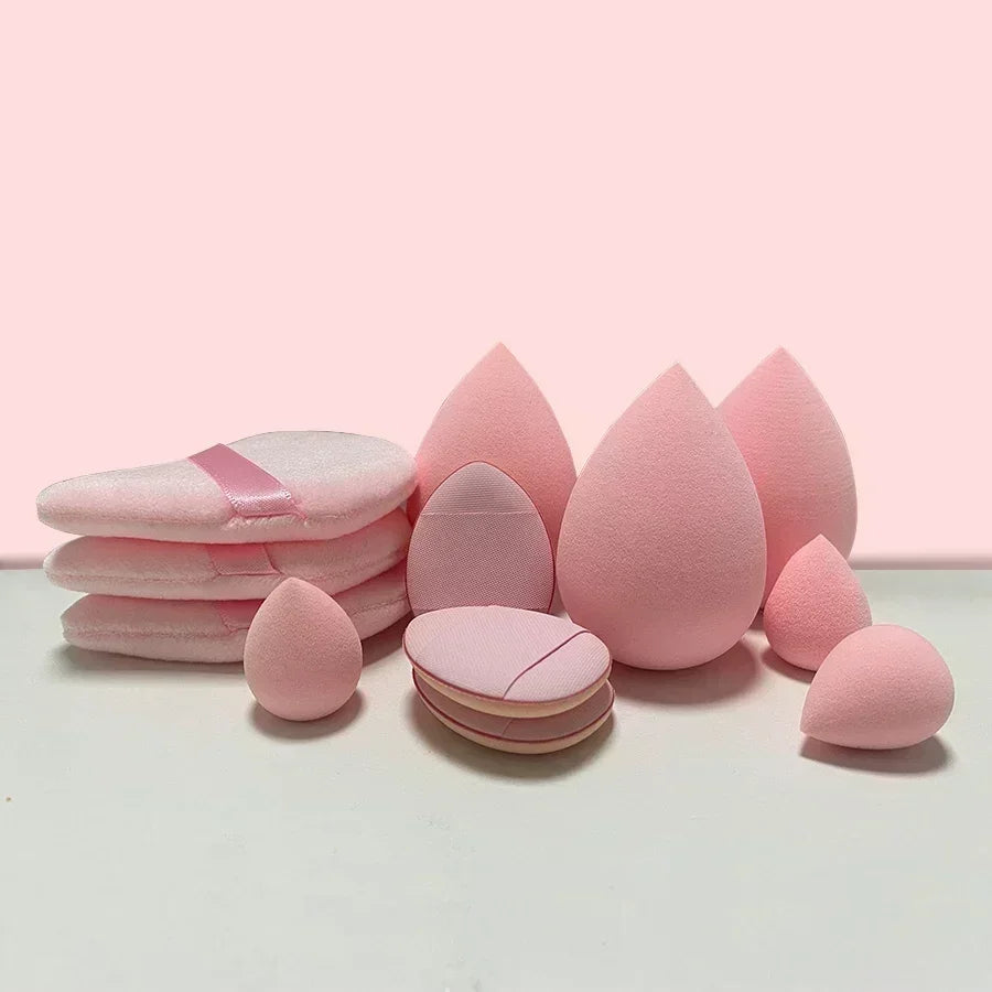 12Pcs Makeup Sponge Egg Foundation Sponges
Cosmetic Powder Puff Spa Headband Wristband Make Up Tools Accessories