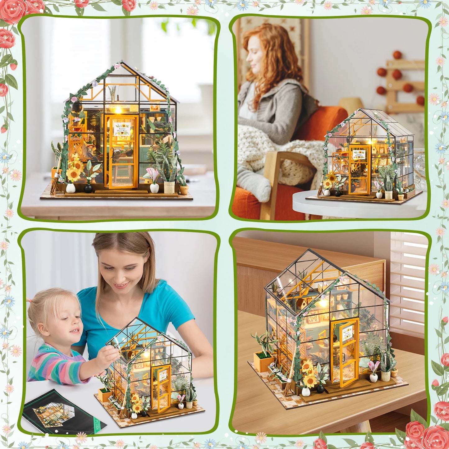 DIY Miniature Garden House Kit with Furniture