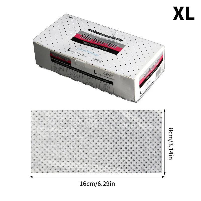 S/M/L/XL 1000 Sheets Thin Perm Papers Heat Resistant \
Blanching Papers Salon Disposable Perm Paper
