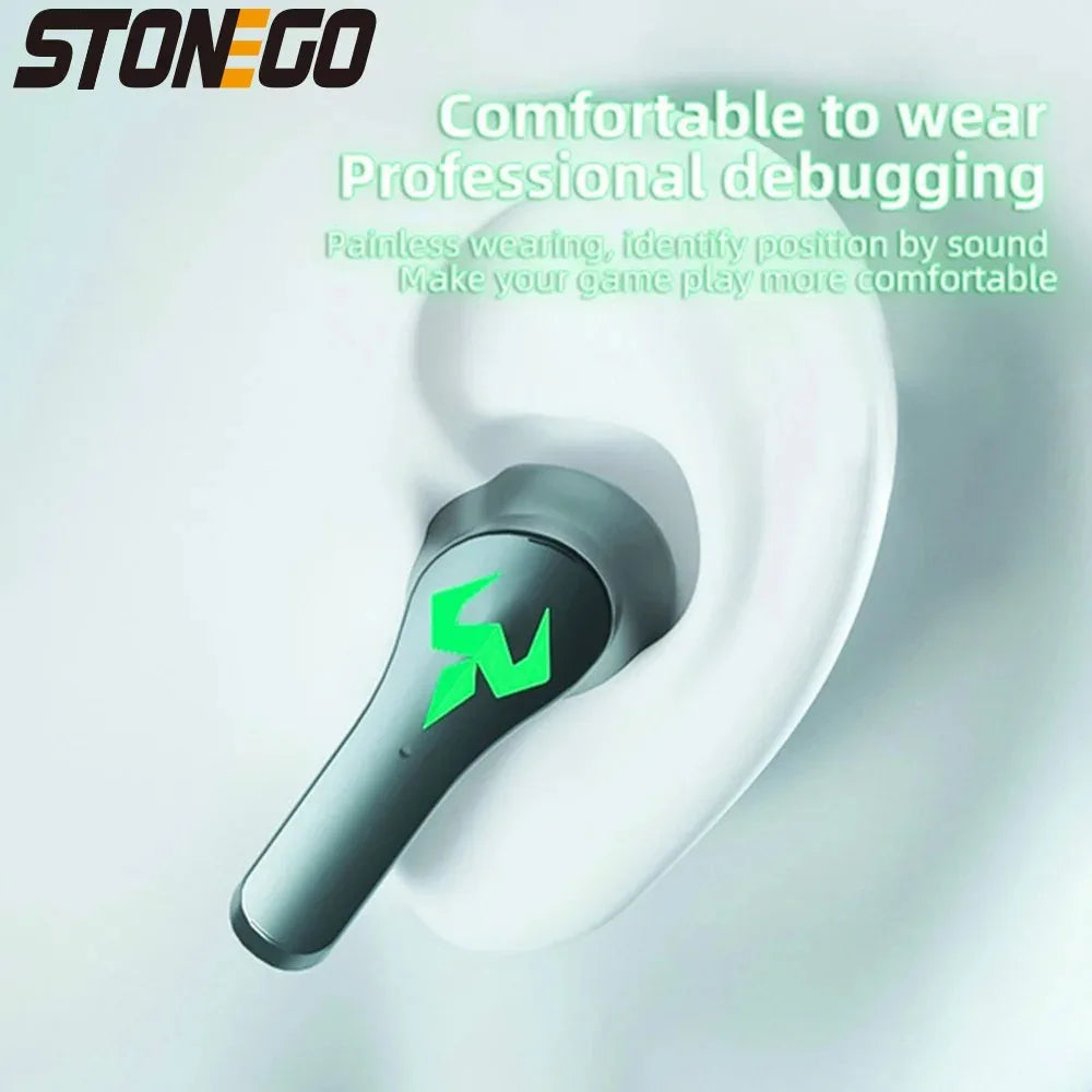 TWS Gaming Earbuds, Wireless 9D Stereo Surround Sound
Bluetooth Earphones with Microphone