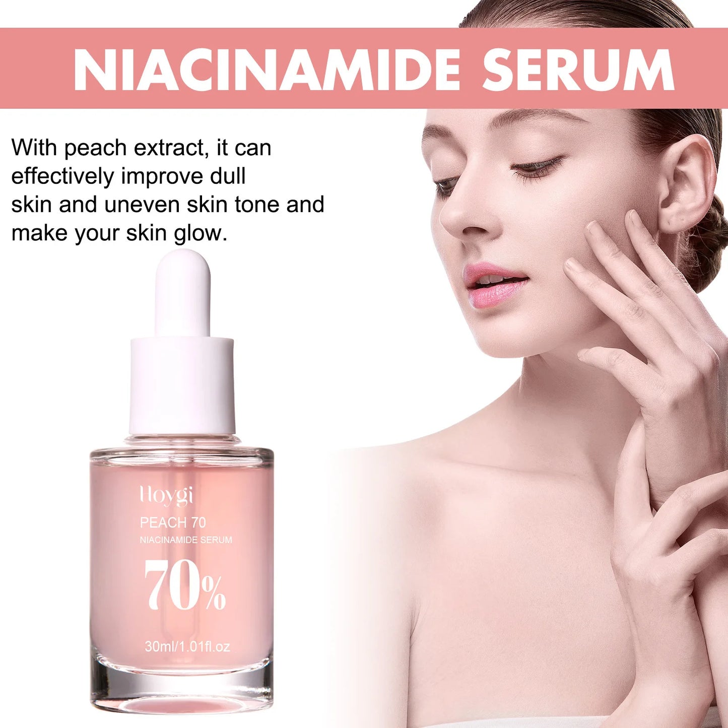 Niacinamide Facial Serum Fade Melanin Moisturzing
Rejuvenation Shrink Pores Smooth Brightening Skin Care Dark Spot Remover Serum