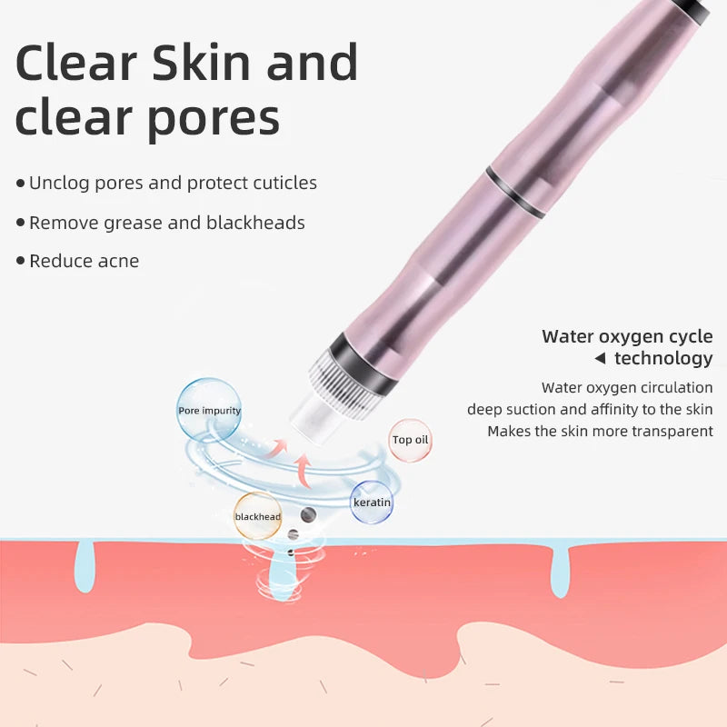 Small Bubble Cleansing Machine Blackhead Removal
Water Hydro Jet Beauty Tool Face Pores Vacuum Suction Acne Cleaner