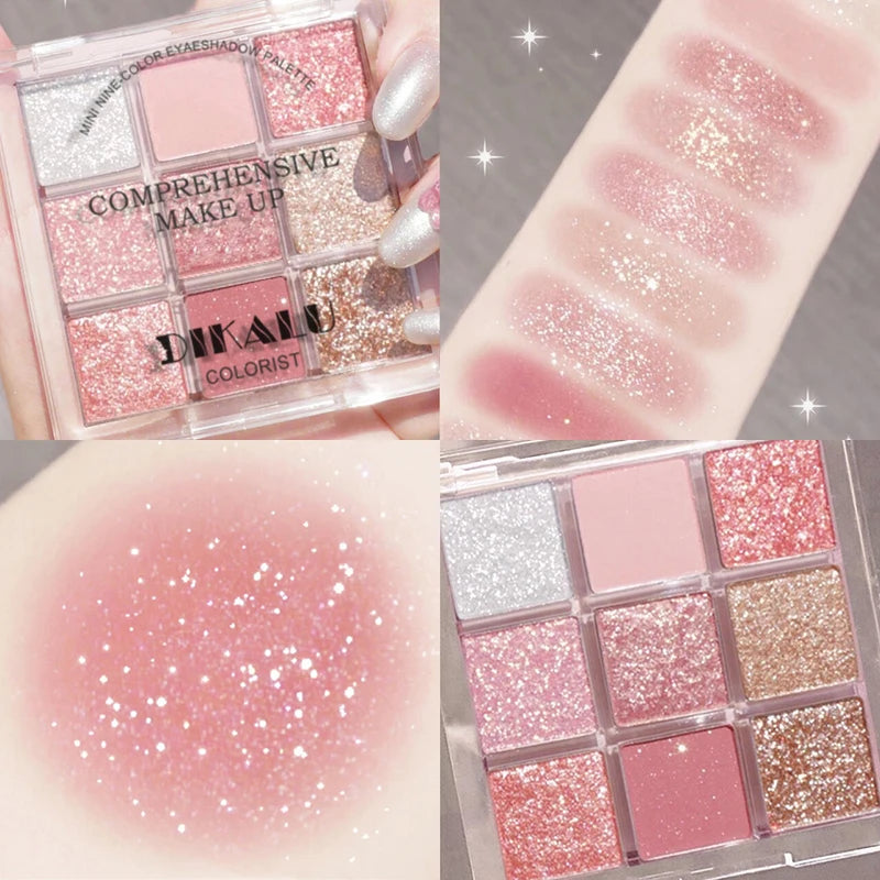New Eyeshadow Palette Low Saturation Smoke Powder Rose Plate
