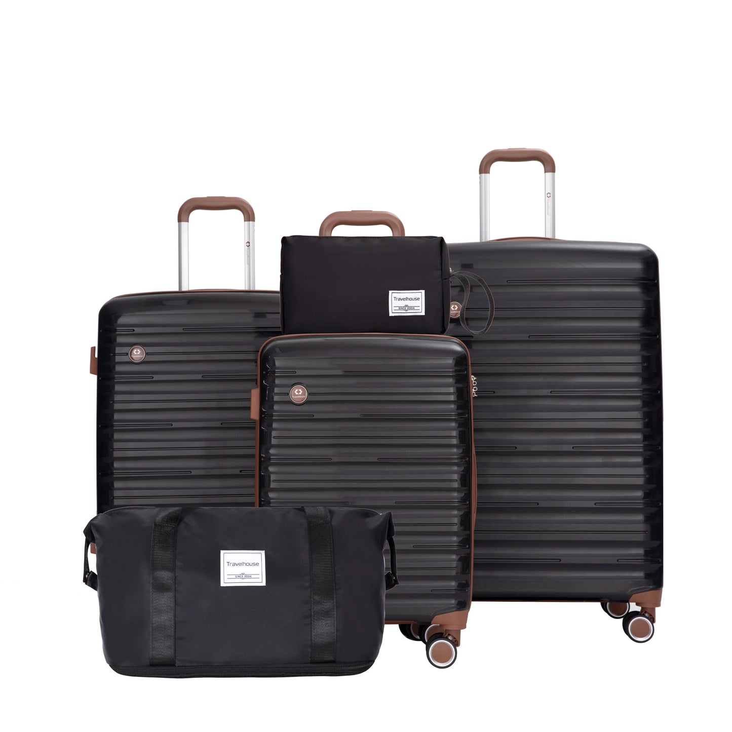 Luggage Sets 5 Piece,Suitcases with Double Spinner Wheels and TSA Lock,Hardcase 3 set
Luggage with Travel Duffle Bag