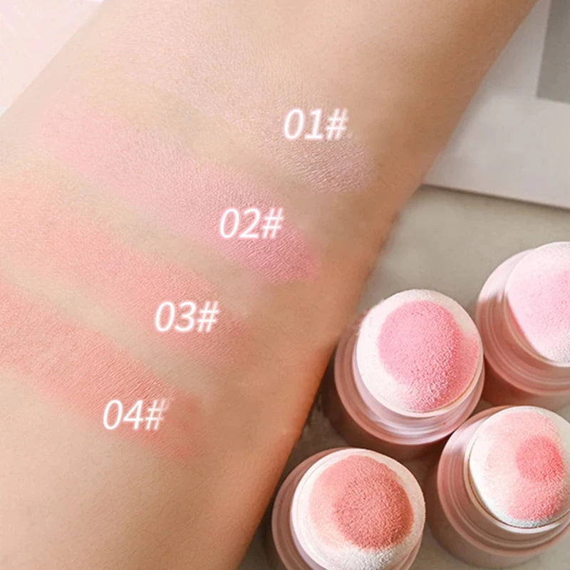 Soft Fog Blush Stick - Energetic Bouncy, Korean Style, Brightening, Dual-use For Lips And Cheeks, Natural Color Vitality Girl