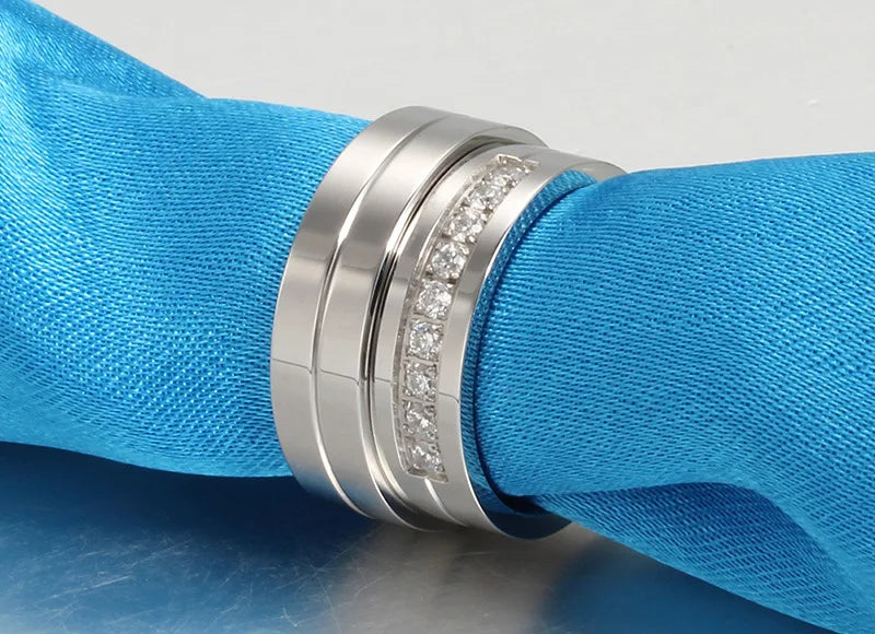 titanium Rings Men And Women Jewelry Coupl3 wedding bands love Rings