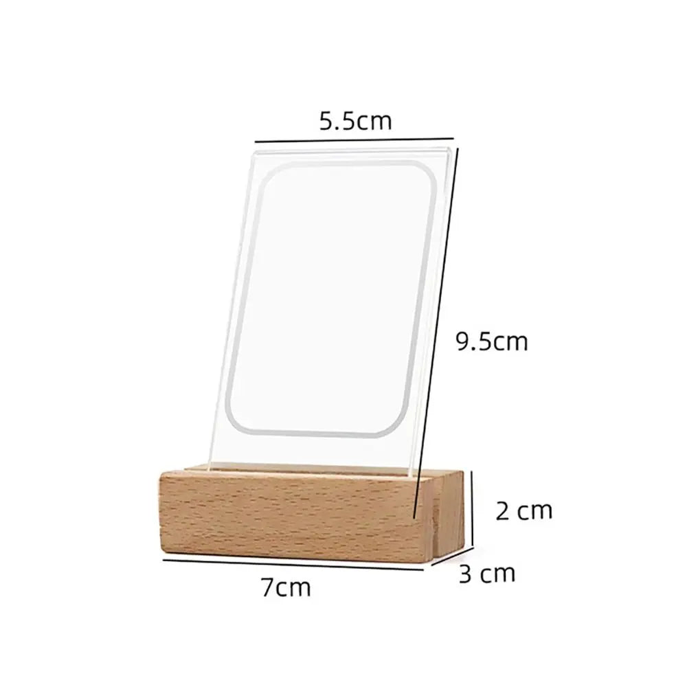 3 in 1 Photo Frame Acrylic LED Light 3 inch Picture Holder
Photo Table for Fujifilm/Polaroid Desktop Decor