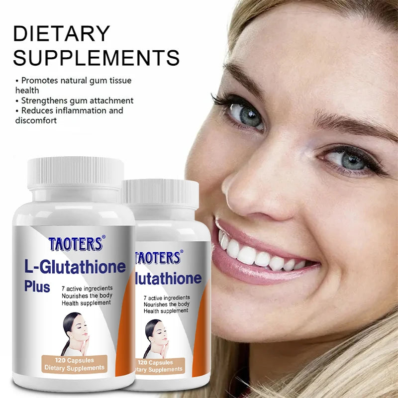 L-Glutathione Supplements
- Helps The Immune System, Antioxidants, Supports Skin and Overall Health