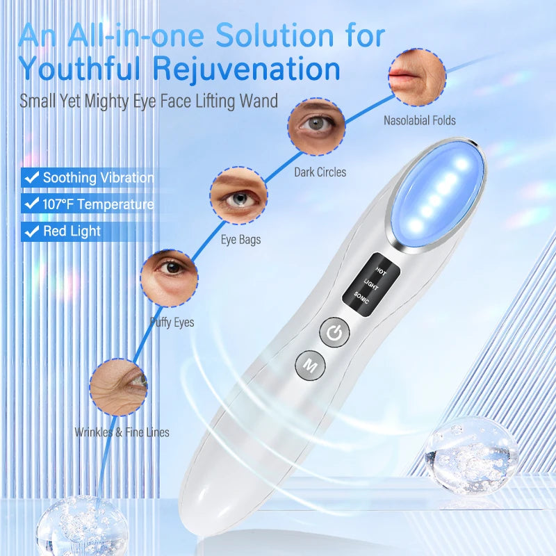 Eye massage introducer lightens dark circles eye bags
vibration heats