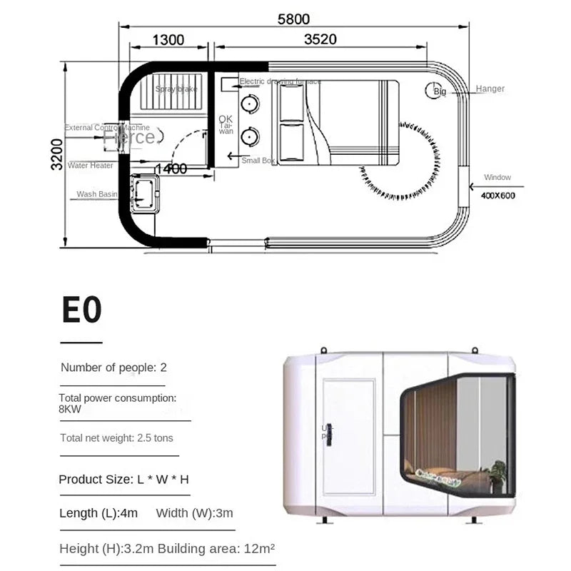 Modern Prefabricated sunroom tiny casa containers homes
mobile modular office pods portable prefab prefabricated