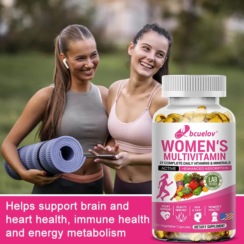 Multivitamin - Improves Nutrient Absorption, Heart Health,
Natural Energy Support, Whole Food Supplement, Non-GMO, Gluten Free