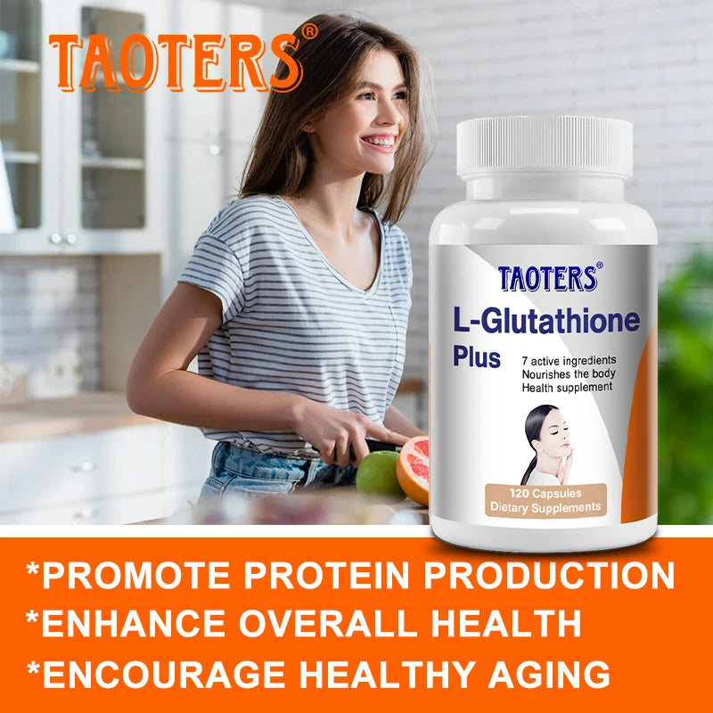 L-Glutathione Supplements
- Helps The Immune System, Antioxidants, Supports Skin and Overall Health