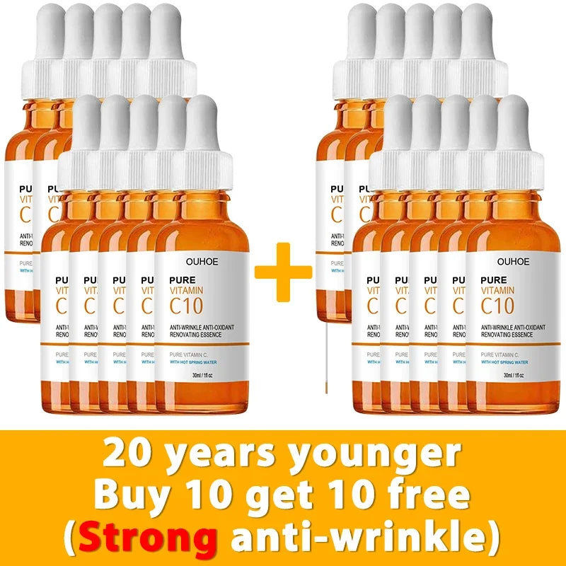 Vitamin C Wrinkle Remover Face Serum Lifting Firming Fade Fine Lines
Anti-aging Essence Whitening Brighten Nourish Skin Care