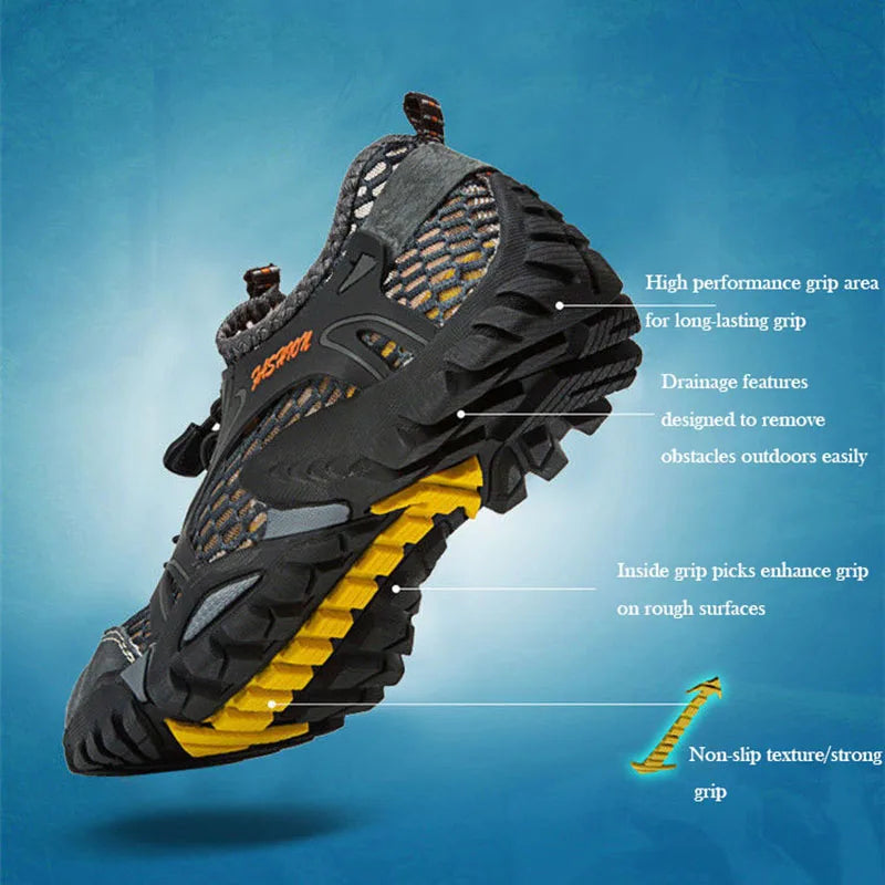 Breathable Sneakers Men Shoes Climbing Hiking Sneakers Fits True to Size