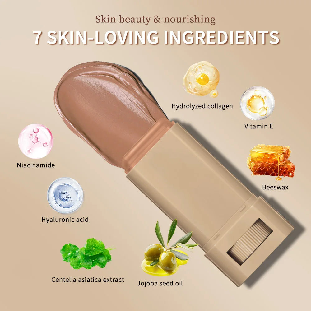 Stick Foundation Balm Serum Skin Tint Foundation Stick
Smooth Plumper Travel Bronze Foundation Stick
