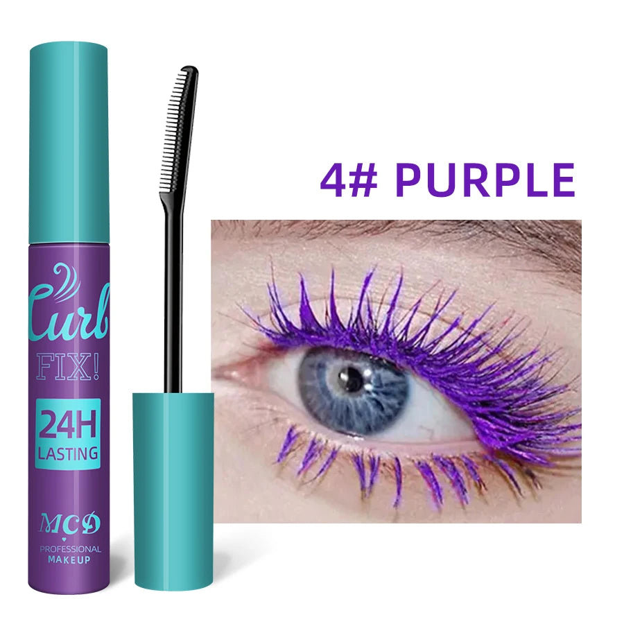 Colorful Slender Mascara Waterproof Fast Drying Curling Eyelashes
Multicolor Lashes Makeup Long Lasting Blue Green Cosmetic