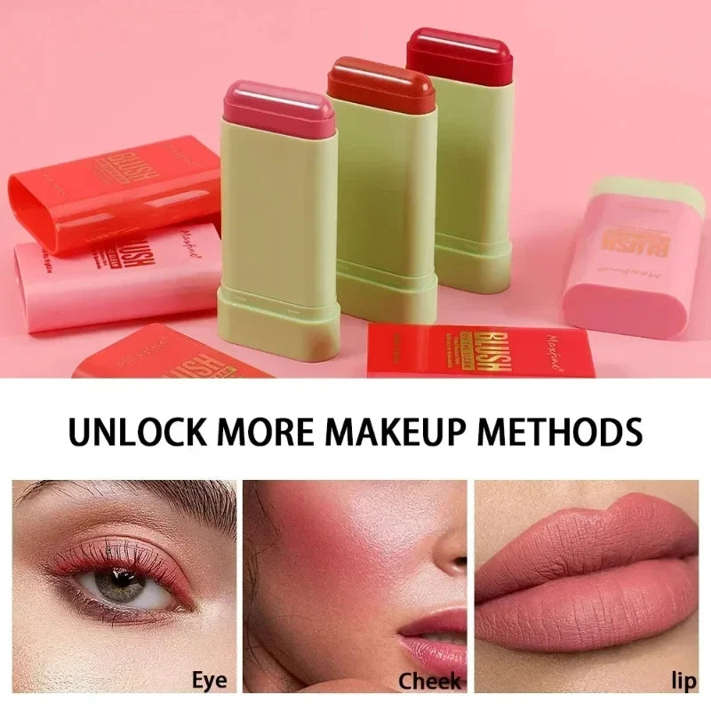 Cheek 3-in-1 Lip Tinted Moistured Blush Stick
Silky Brighten Blush Cream Blusher Cosmetics Tubes Matte Contour