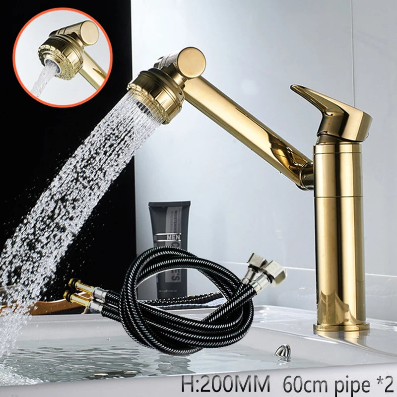 1080° Swivel Bathroom Sink Faucet Basin Faucet Mixer Deck
Mounted Splash Proof Water Tap Shower Head Aerators Tapware PIPE x 2