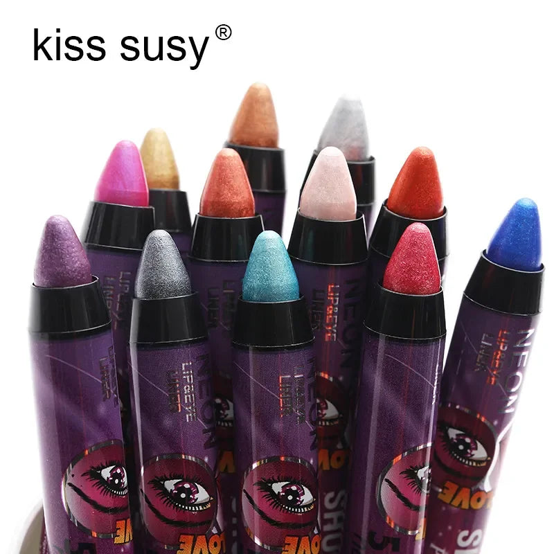 2 In 1 Eyeshadow Lipstick Stick Pencil
Waterproof Glitter Matte Eye Shadow Makeup Pigment Eyeshadow Pen