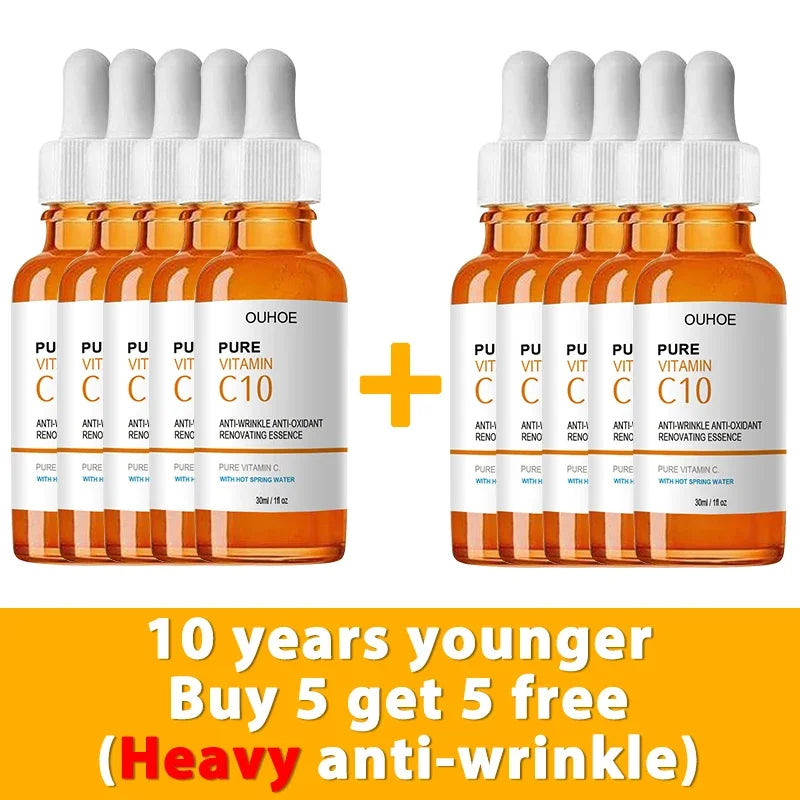 Vitamin C Wrinkle Remover Face Serum Lifting Firming Fade Fine Lines
Anti-aging Essence Whitening Brighten Nourish Skin Care