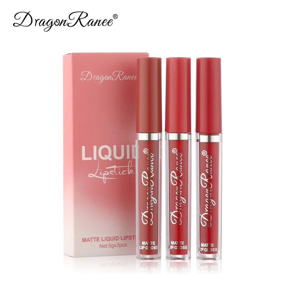 Lipsticks Set Make Up For Women Beauty Cosmetics
Matte Lipsticks Waterproof Long lasting Liquid Lip Tint Stain