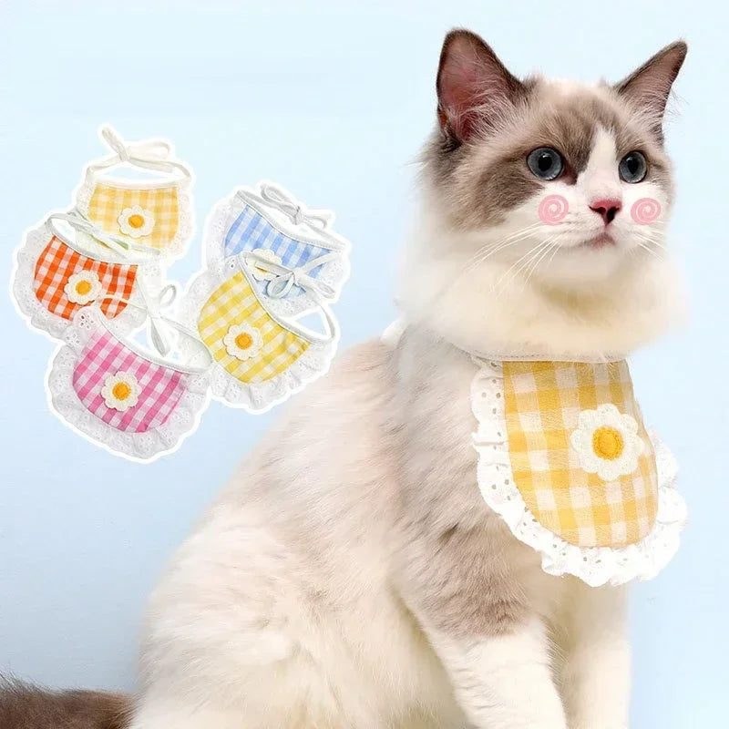 1PCS Cute Cat Dog Bibs Different Shape Design Pet Accessories
Dog Bandana Saliva Towel Scarf for Small Dogs Chiwawa Pet Products