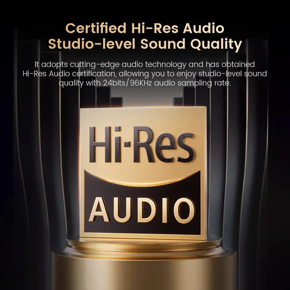 H Zero pro -50dB ANC Headphones Hi-Res AUDIO Wireless Bluetooth 5.4 5 Microphone Headset 3.5mm PC Gamer Earphones