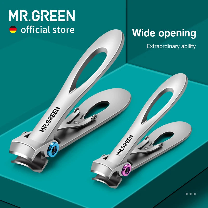 Nail Clippers Stainless Steel Both Sizes, Manicure Fingernail Cutter Thick Hard Toenail