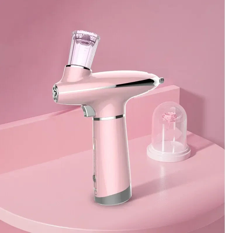 Airbrush Water Nebulizer Smooth Red Blue Light Skin Rejuvenation Oxygen Injector Oxygen