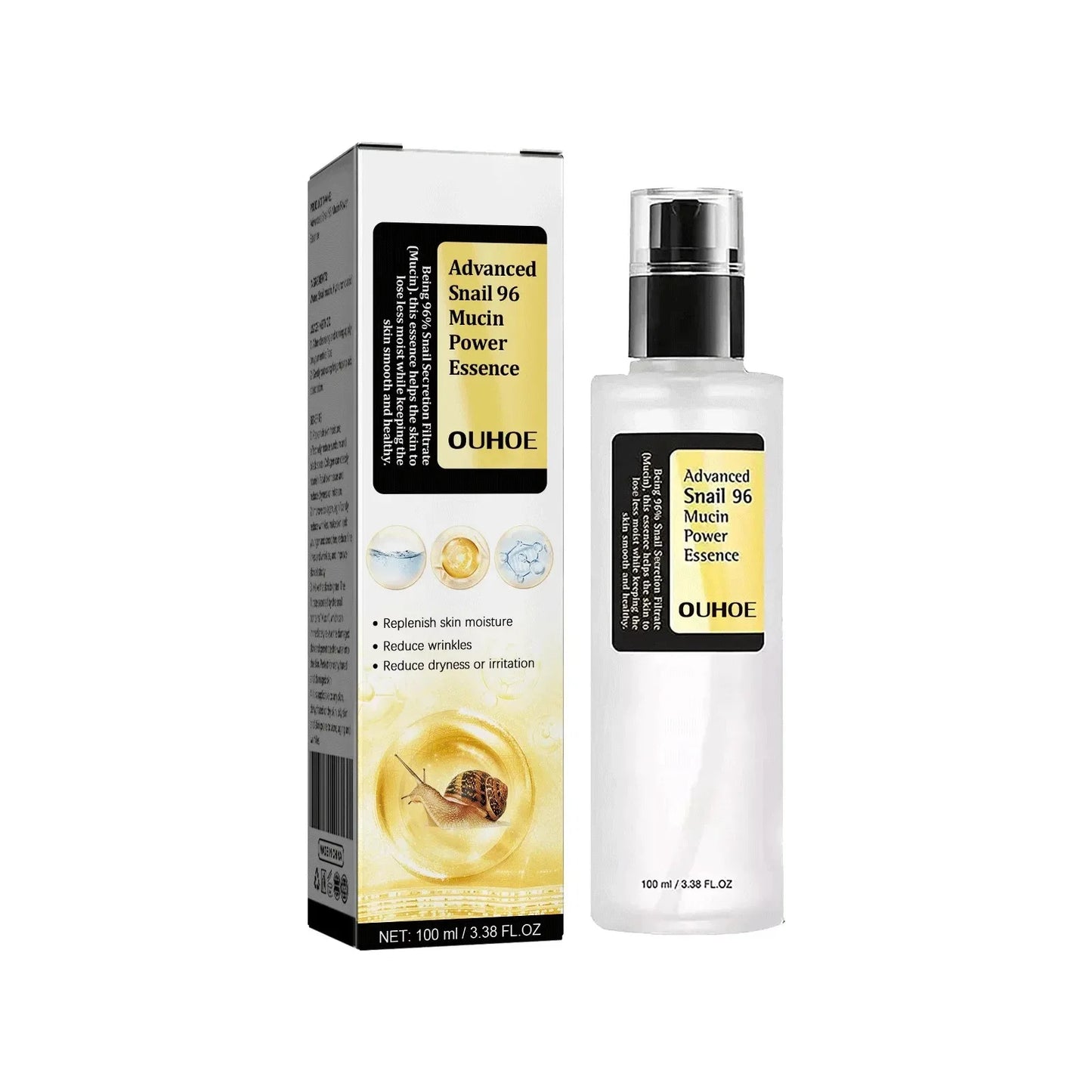 Smoothing Wrinkle Snail Mucin Essence Face Cream Repairing '
Lift Firm Fade Fine Lines Brightening Skin Care Advanced Moisturizing