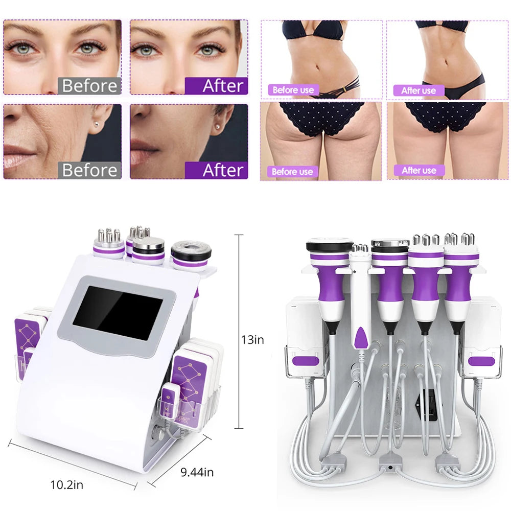 5/6/9 In 1 Cavitation Machine Fat Burning Body Slimming Lipo Cavitation
Skin Tightening Facial Care Tool for Salon Home Use