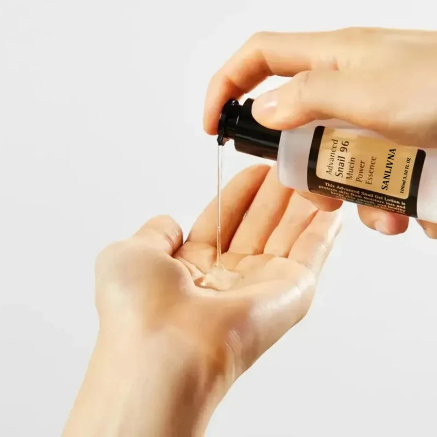Snail Mucin 96% Korean Skin Care Facial Essence
Fine Lines Repair Essence Firming Facial Snail Brightening Anti-Aging