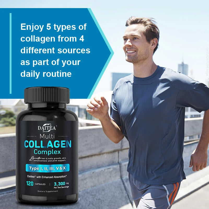 Collagen Complex Hair, Skin, Nails, Joint Health - Hydrolyzed Collagen for Men and Women