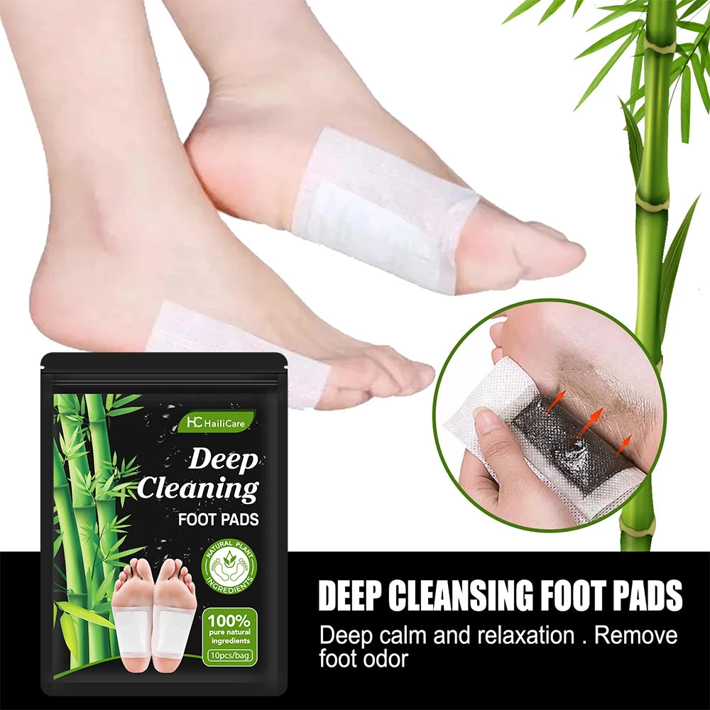 10pcs/Bag Foot Pads Detoxifying All-natural Bamboo Foot
Detoxifying Deep Cleansing Improve Sleep Relaxation Relief Stress