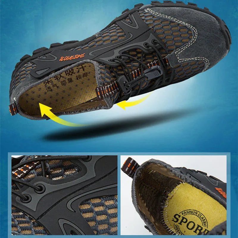 Breathable Sneakers Men Shoes Climbing Hiking Sneakers Fits True to Size